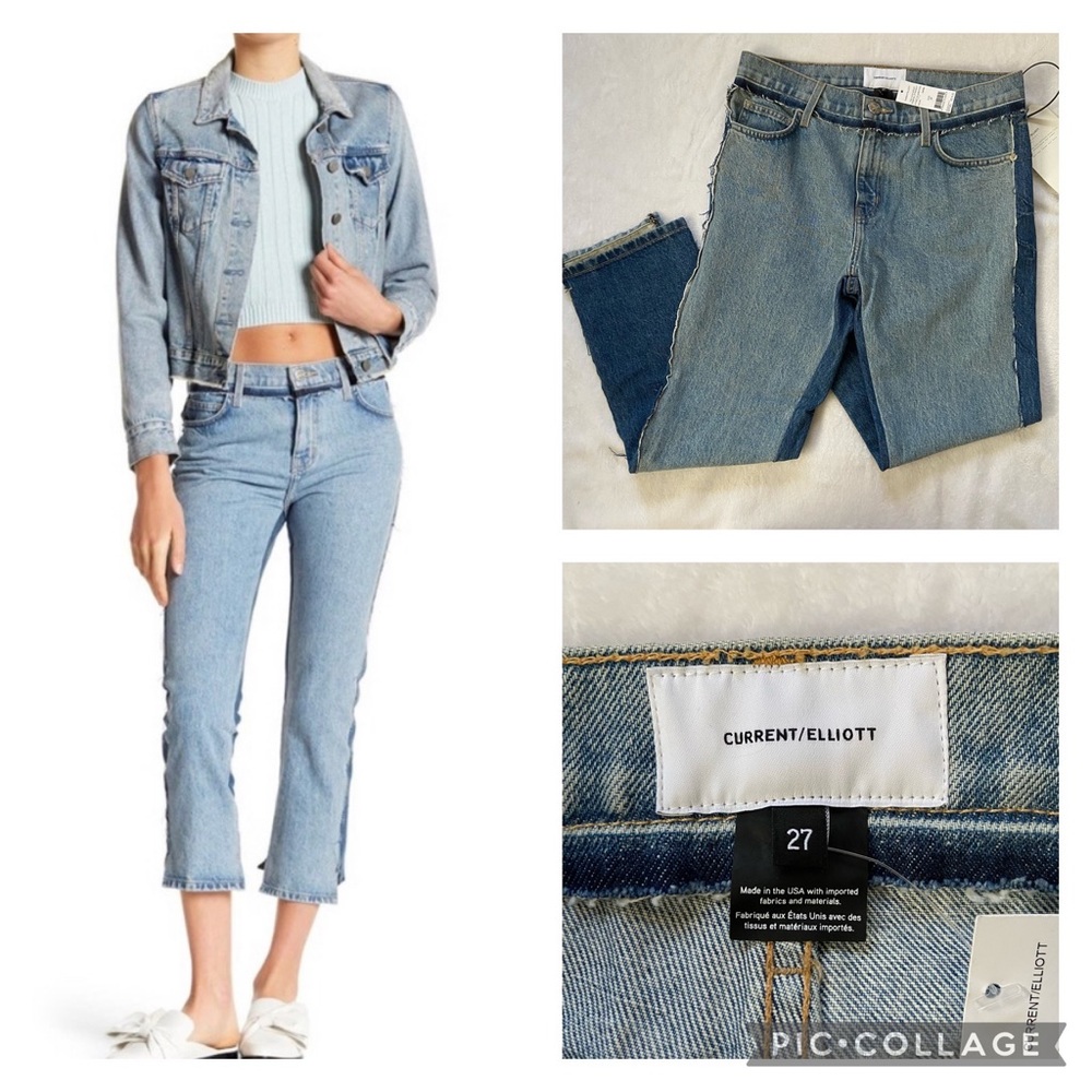 Current/Elliott • The High Waist Somera Straight Leg Jeans Cavan
